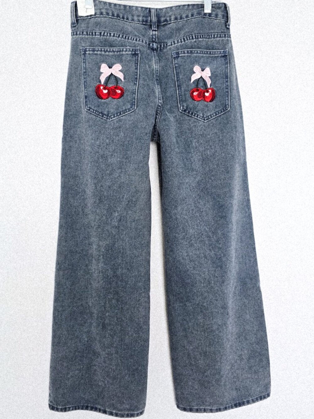 J for Justify Wide Leg Cherry Pocket Jeans Size 7 NWT